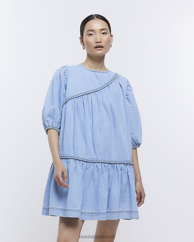 kehakate sinine naised River Island teksapükstest minikleit 44TLL4780