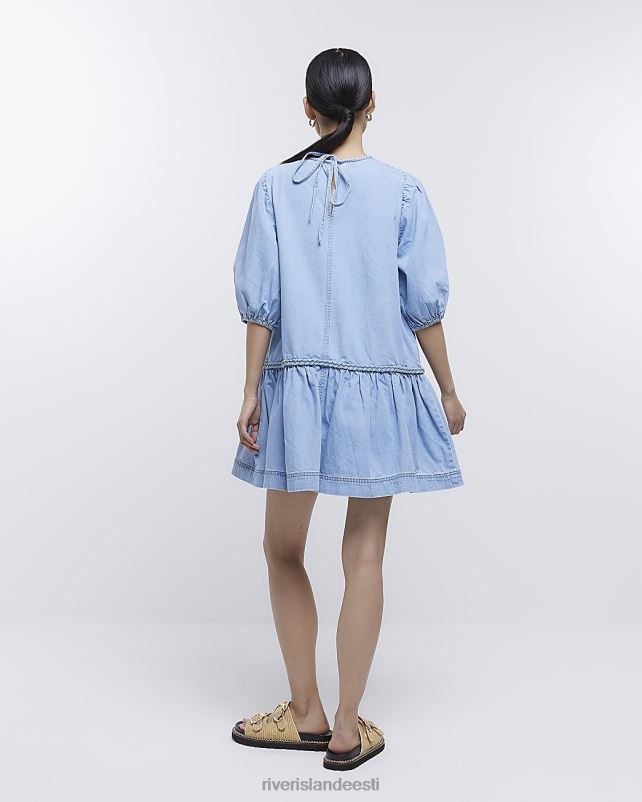 kehakate sinine naised River Island teksapükstest minikleit 44TLL4780