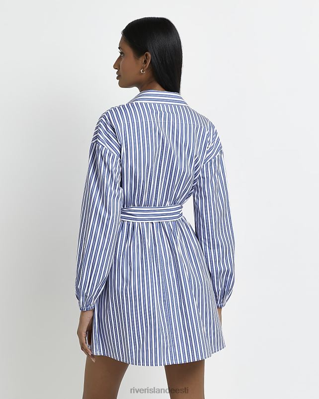 kehakate sinine naised River Island triibuline minisärkkleit 44TLL5010