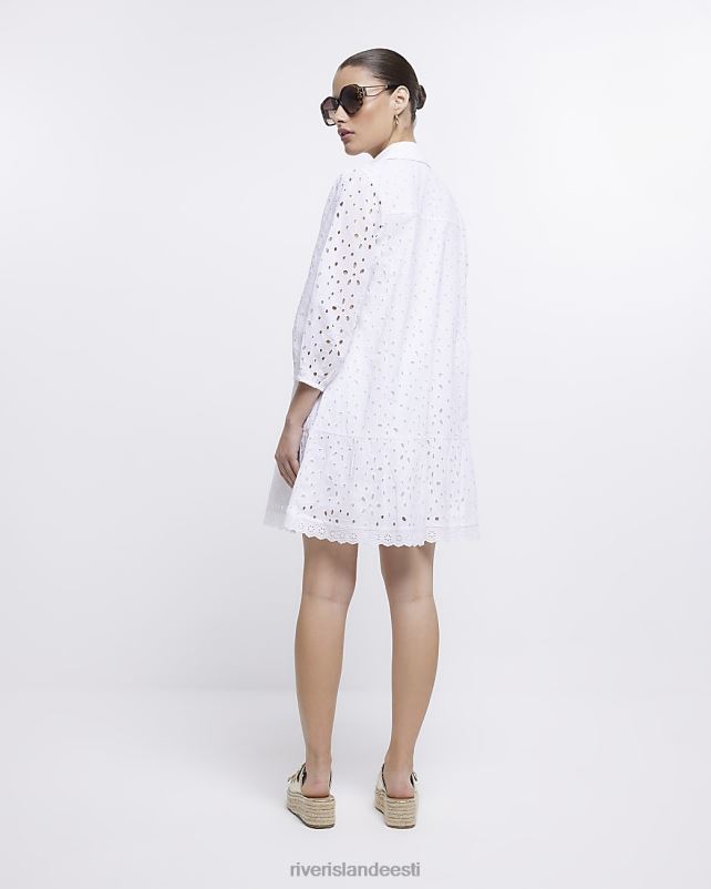 kehakate valge naised River Island broderie minisärkkleit 44TLL1758