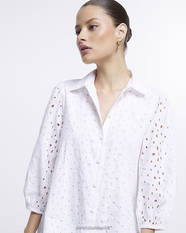 kehakate valge naised River Island broderie minisärkkleit 44TLL1758