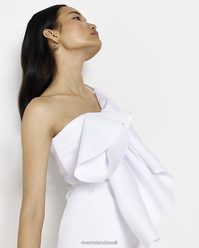 kehakate valge naised River Island minikleit ühe õlaga 44TLL2056