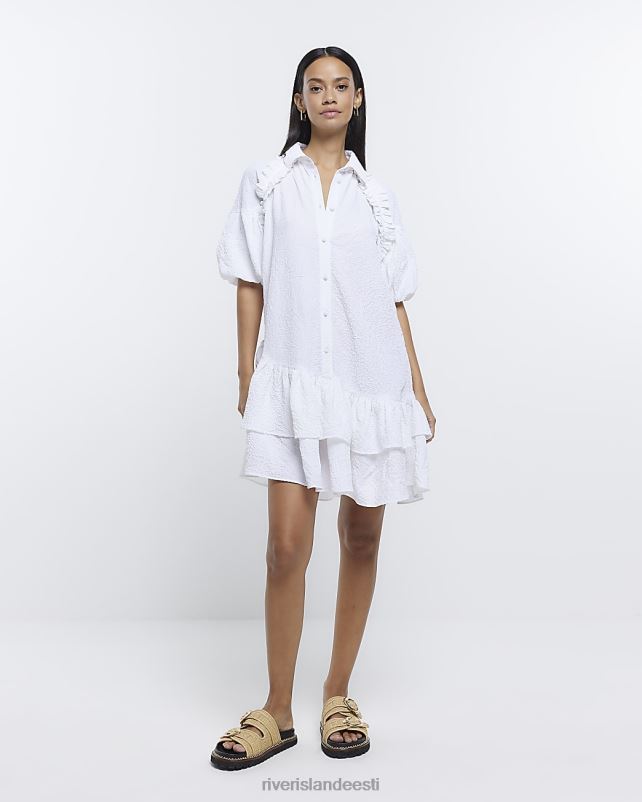 kehakate valge naised River Island sassiga minisärkkleit 44TLL317