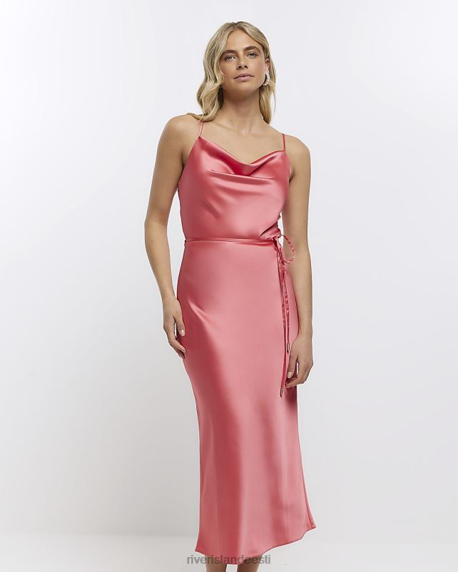 kehakate korallid naised River Island kaelusega kleit 44TLL1472