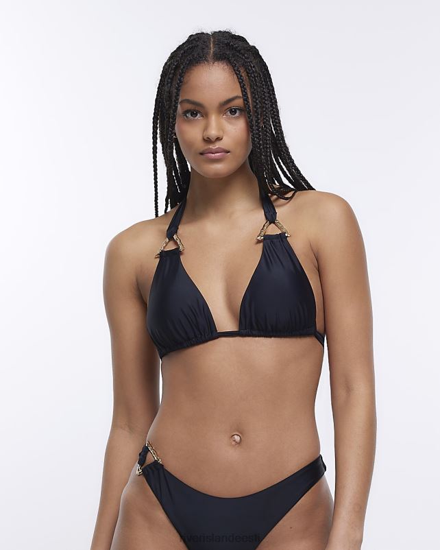 kehakate must naised River Island kolmnurkne bikiinitops 44TLL1687