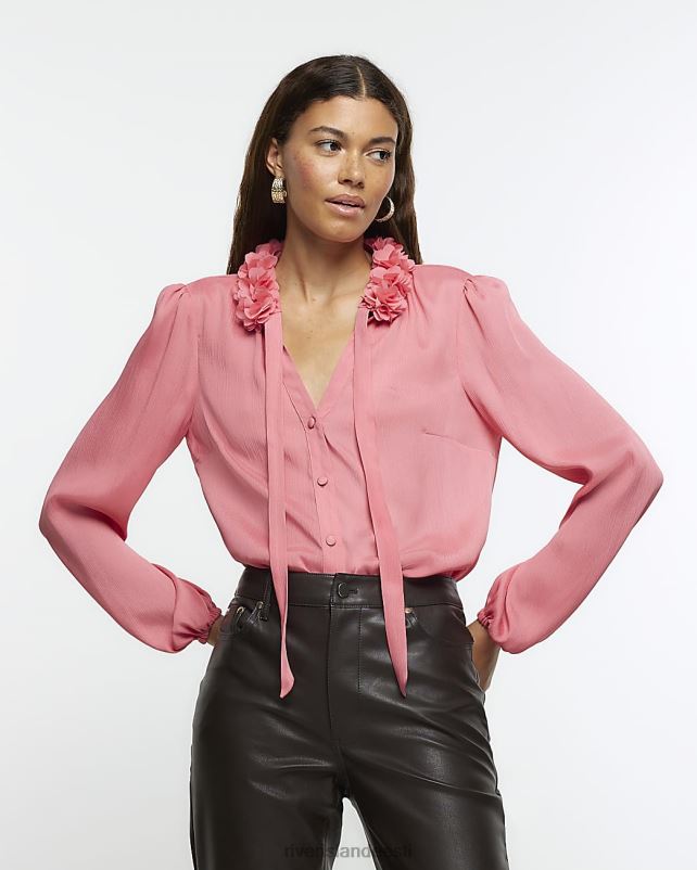 kehakate korallid naised River Island šifoonist korsapluus 44TLL89