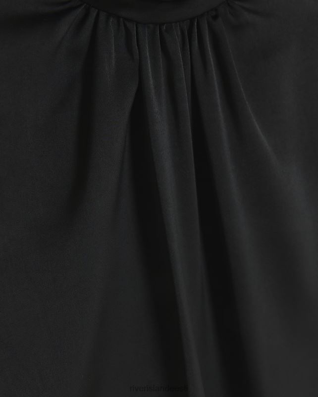 kehakate must naised River Island kaelusega pluus 44TLL3892