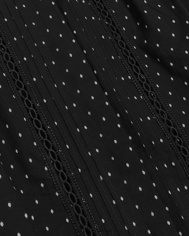 kehakate must naised River Island kohapeal viktoriaanlik pluus 44TLL3782