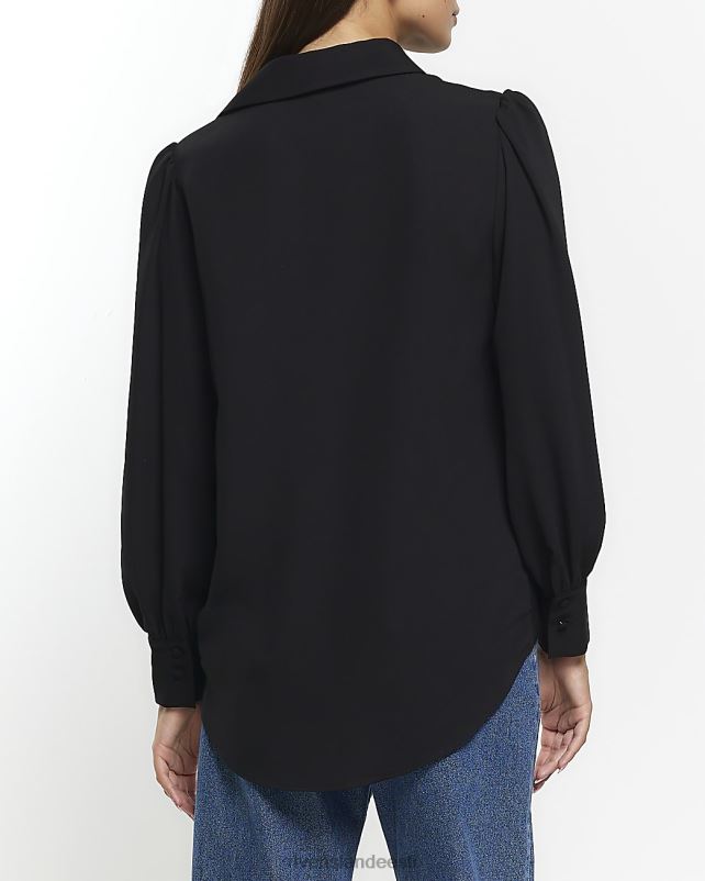 kehakate must naised River Island pikkade varrukatega ümbrispluus 44TLL271