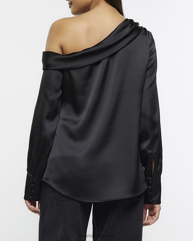 kehakate must naised River Island satiinist õlapluus 44TLL4386