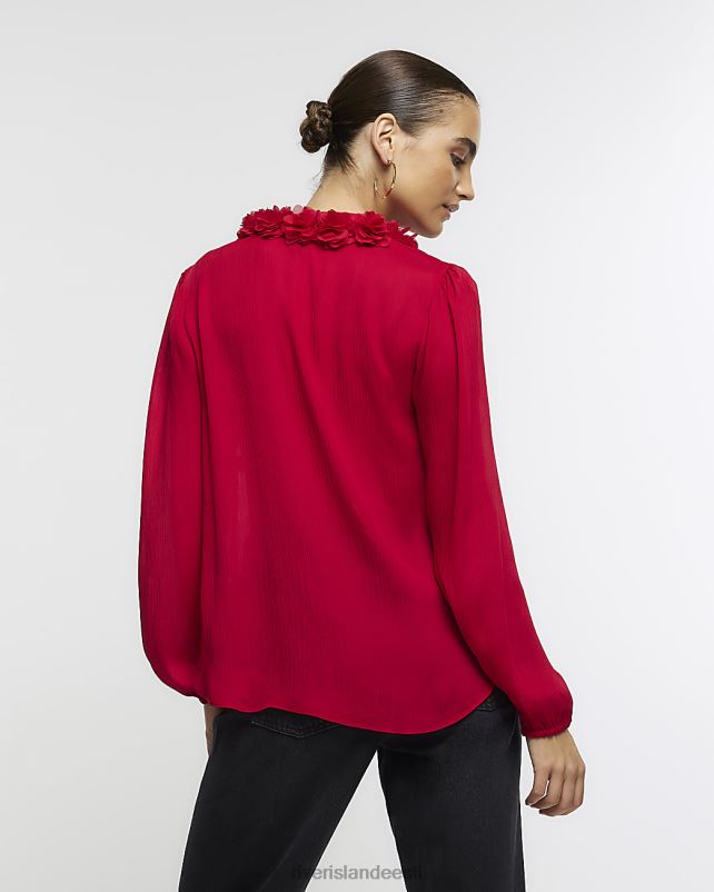 kehakate punane naised River Island šifoonist korsapluus 44TLL87