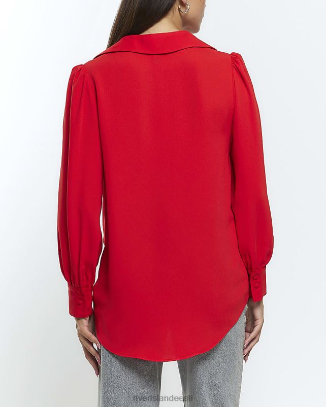 kehakate punane naised River Island pikkade varrukatega ümbrispluus 44TLL272