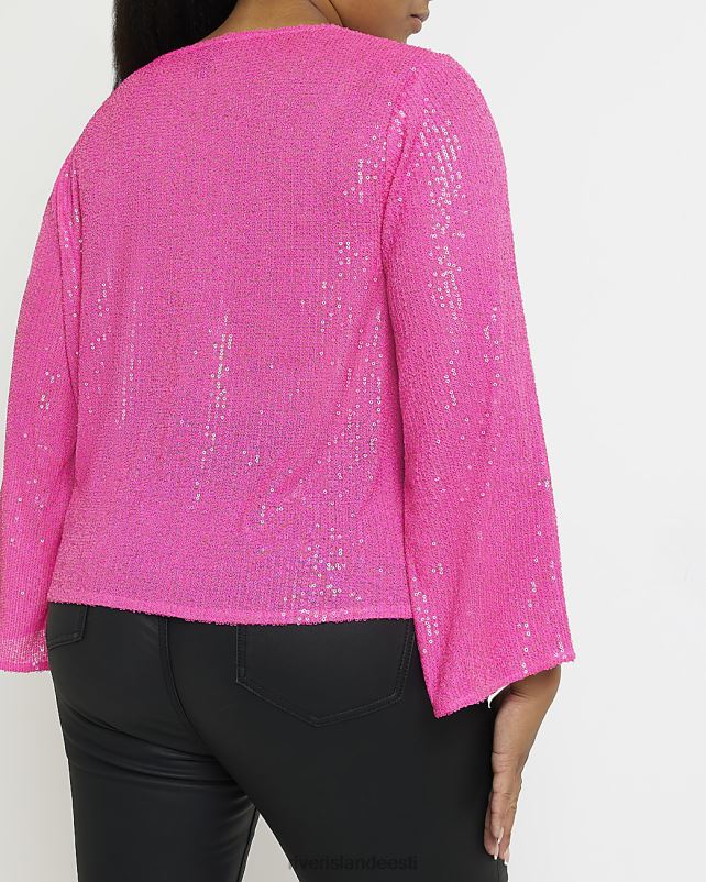 kehakate roosa naised River Island pluss litritega pluus 44TLL5069