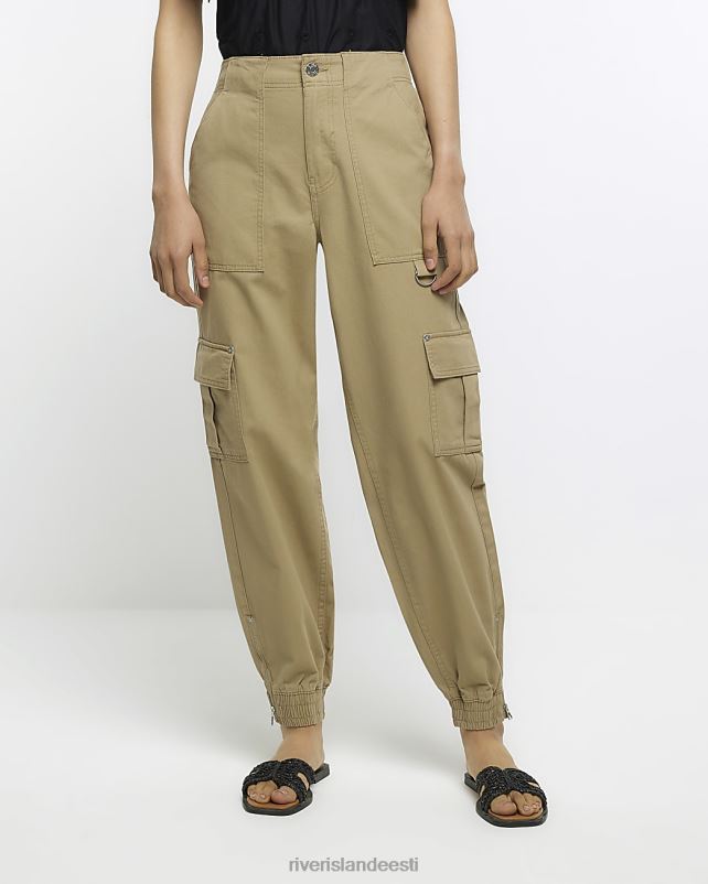kehakate beež naised River Island cargo püksid 44TLL1787