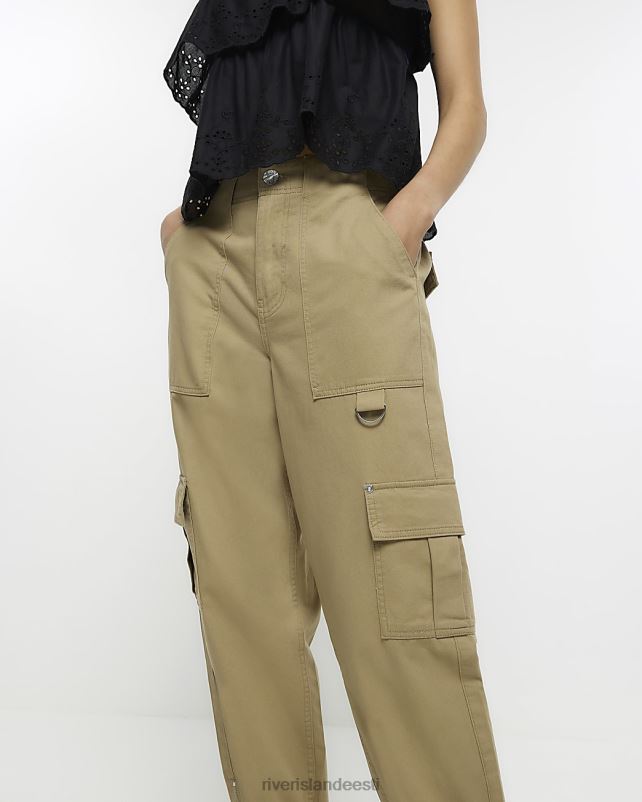 kehakate beež naised River Island cargo püksid 44TLL1787