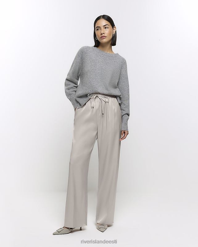 kehakate beež naised River Island laia säärega püksid 44TLL3773