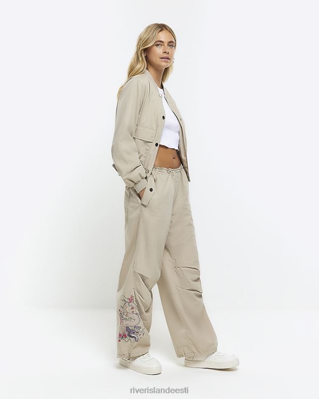 kehakate beež naised River Island langevarju lastipüksid 44TLL4502