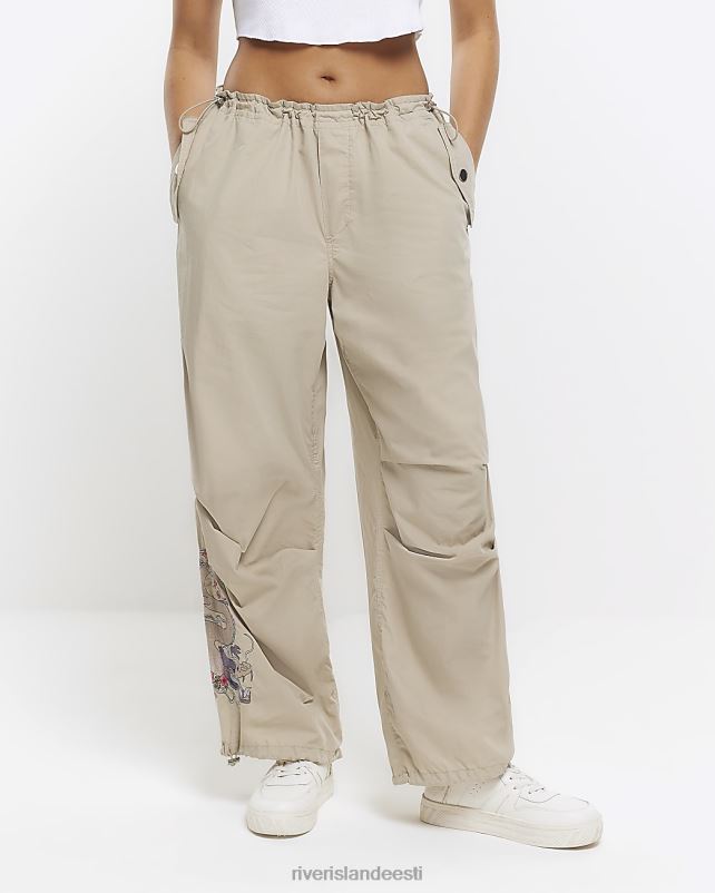 kehakate beež naised River Island langevarju lastipüksid 44TLL4502