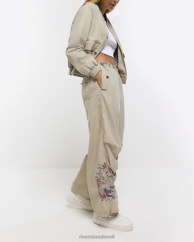 kehakate beež naised River Island langevarju lastipüksid 44TLL4502