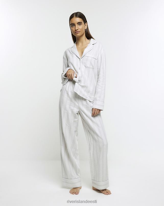 kehakate hall naised River Island triibulised pidžaamapüksid 44TLL3975