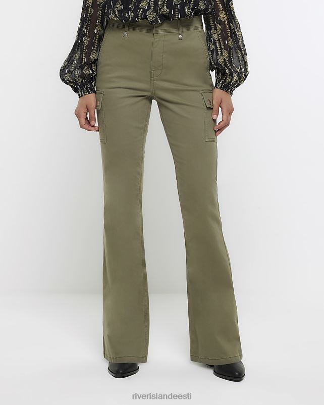kehakate khaki naised River Island laienevad kaubapüksid 44TLL4205