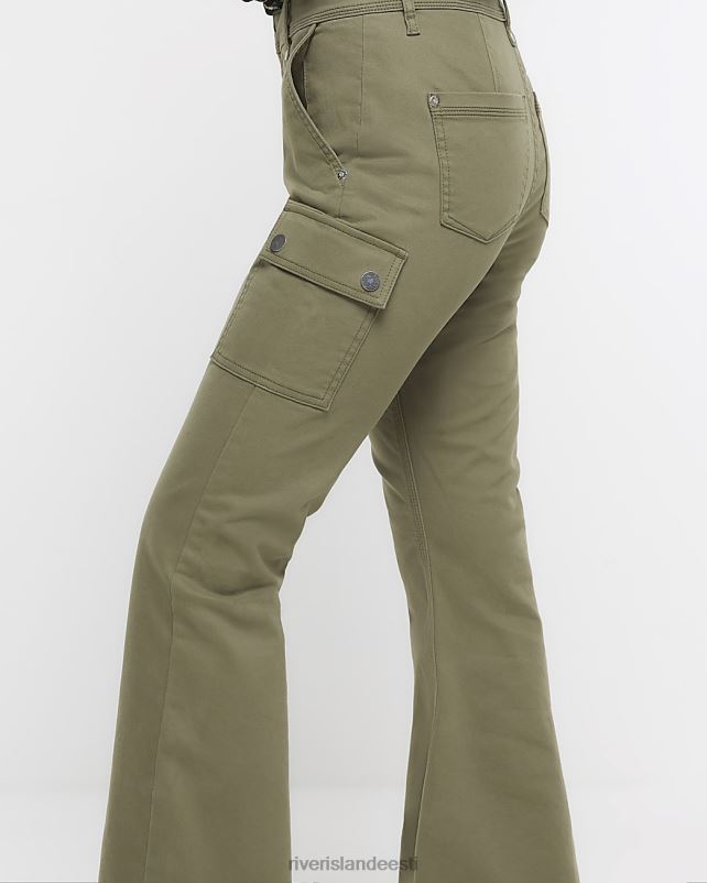 kehakate khaki naised River Island laienevad kaubapüksid 44TLL4205