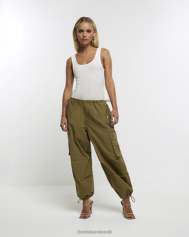 kehakate khaki naised River Island petite langevarju lastipüksid 44TLL5241