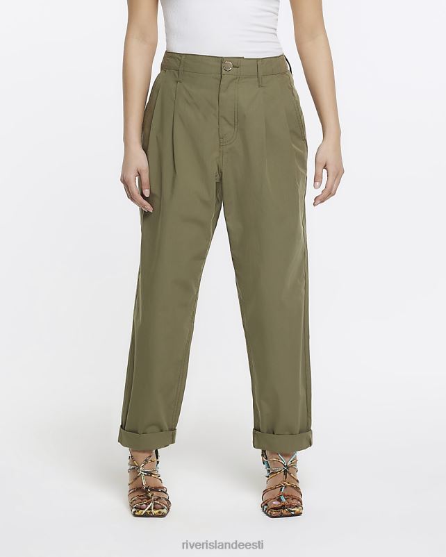 kehakate khaki naised River Island väikesed chino püksid 44TLL5297