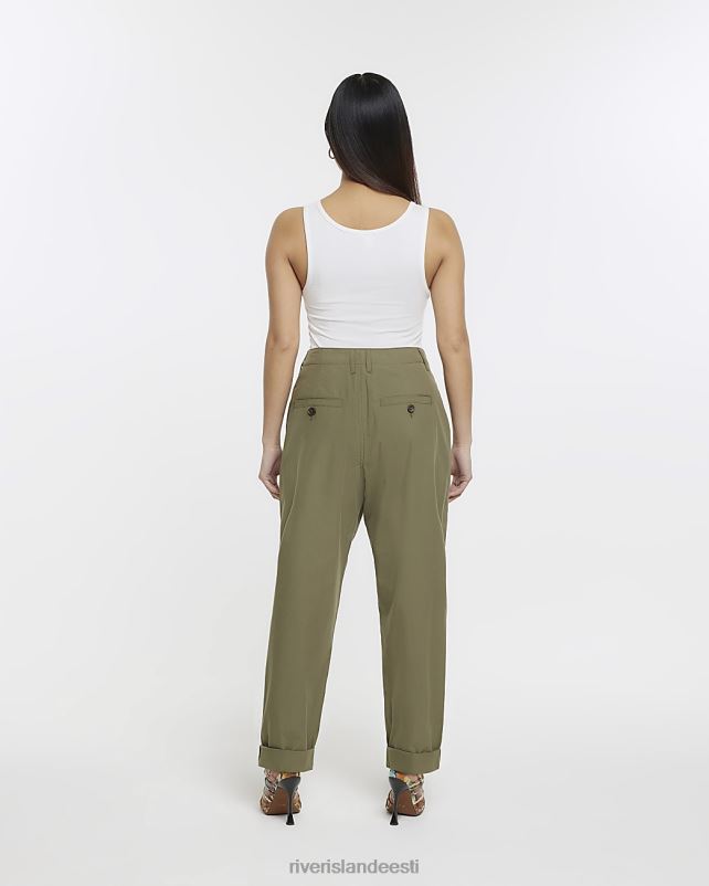 kehakate khaki naised River Island väikesed chino püksid 44TLL5297
