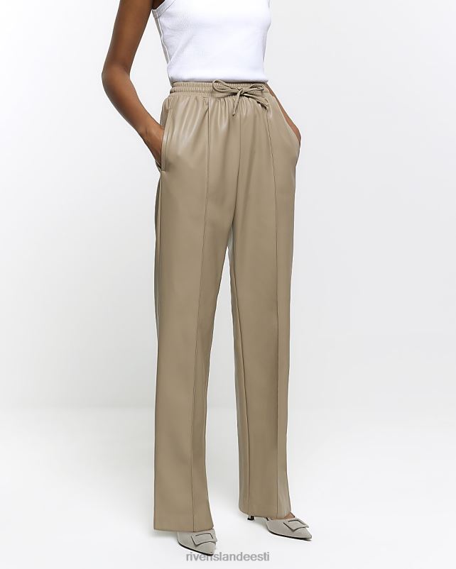 kehakate kreem naised River Island Kunstnahast sirge säärega püksid 44TLL3789