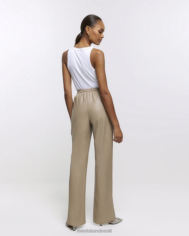 kehakate kreem naised River Island Kunstnahast sirge säärega püksid 44TLL3789