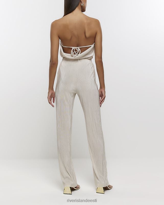 kehakate kreem naised River Island plisse laienevad püksid 44TLL1437