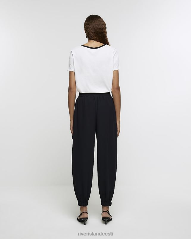 kehakate must naised River Island elastsed cargo püksid 44TLL671