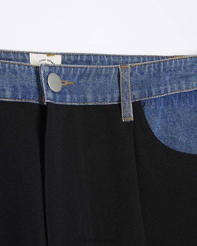 kehakate must naised River Island hübriidsed püksid 44TLL3721