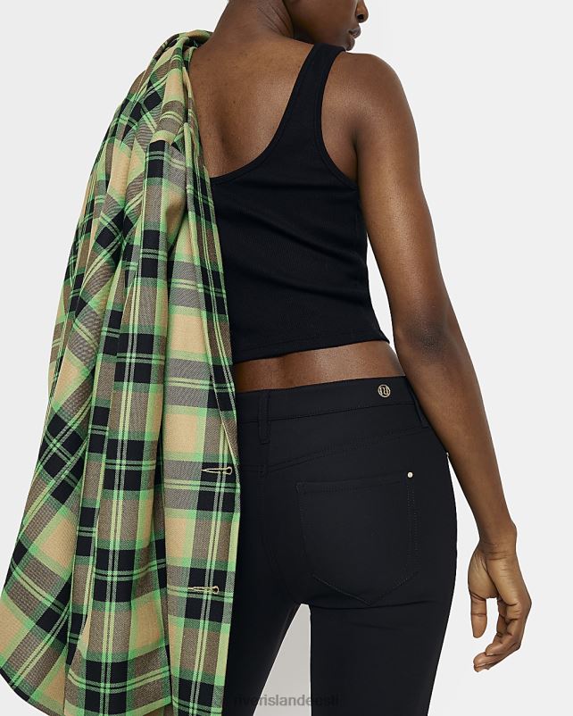 kehakate must naised River Island keskmise kõrgusega kitsad püksid 44TLL4505