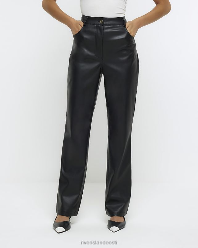 kehakate must naised River Island kunstnahast saapapüksid 44TLL4138