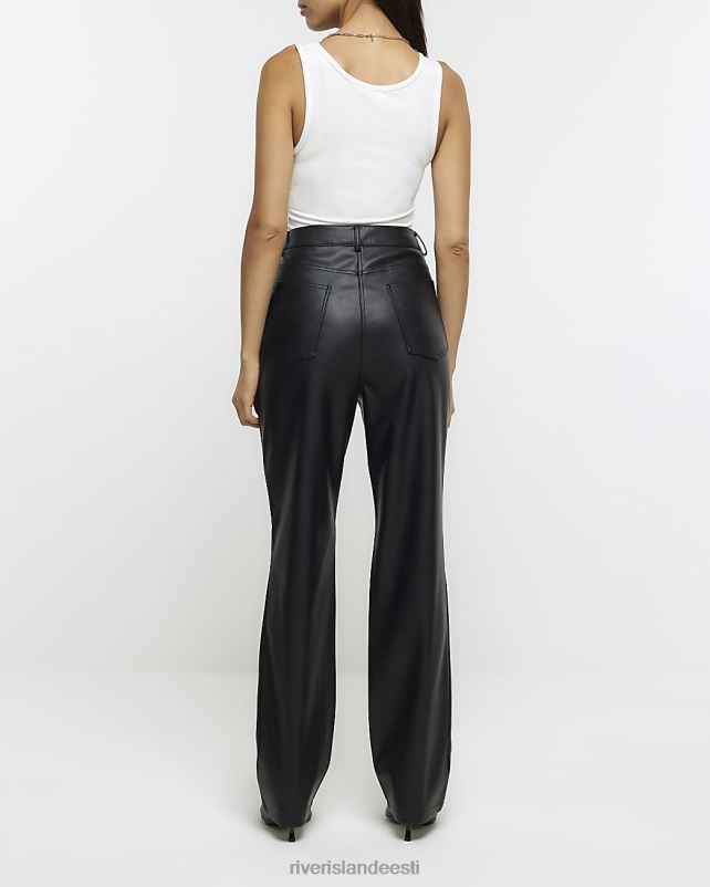 kehakate must naised River Island kunstnahast saapapüksid 44TLL4138