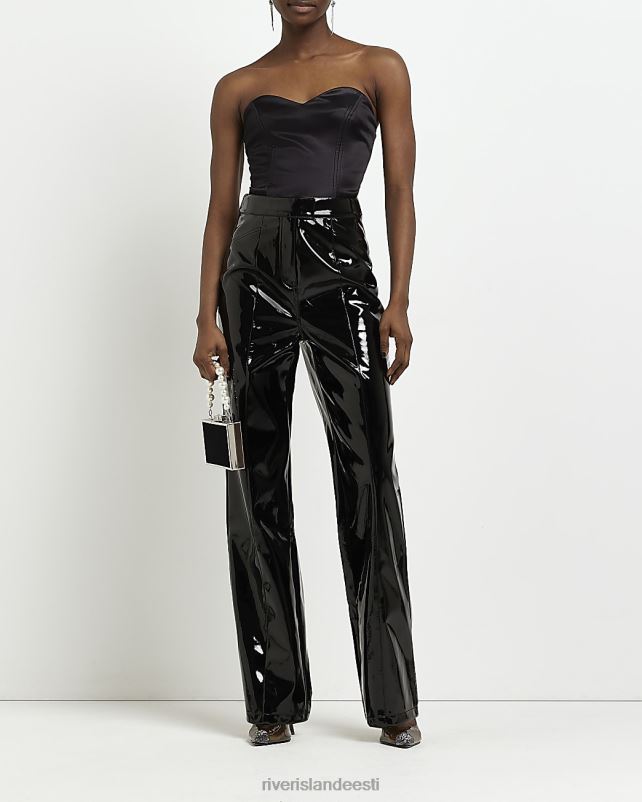 kehakate must naised River Island kunstnahast sirged püksid 44TLL1182