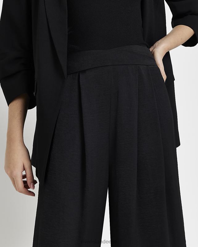kehakate must naised River Island palazzo laia säärega püksid 44TLL4734