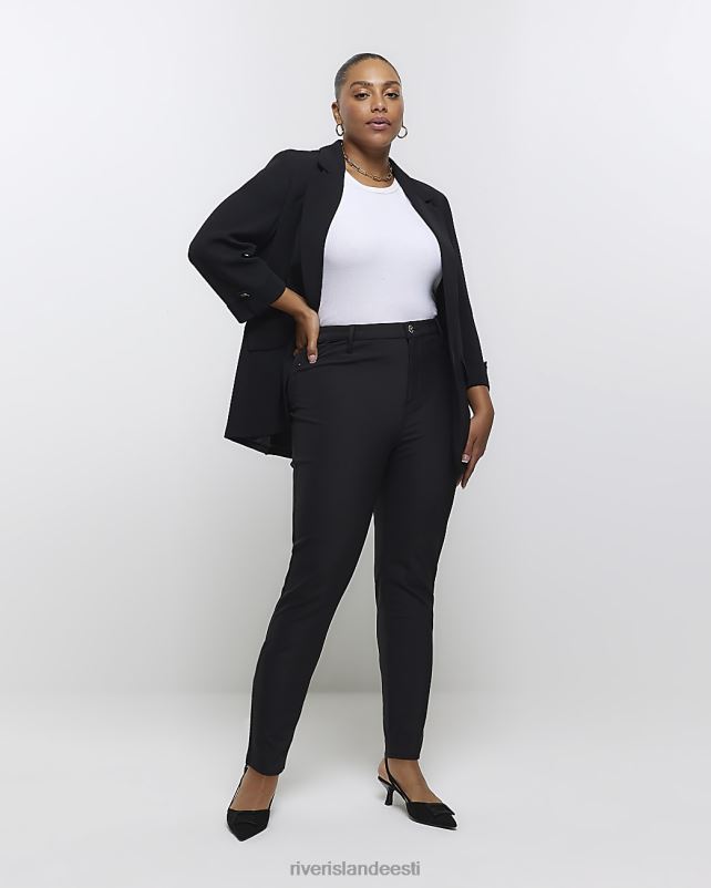 kehakate must naised River Island pluss kitsad püksid 44TLL5030