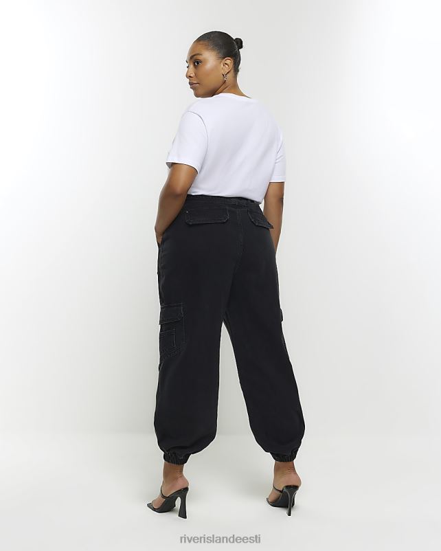 kehakate must naised River Island pluss tarbepüksid 44TLL5089