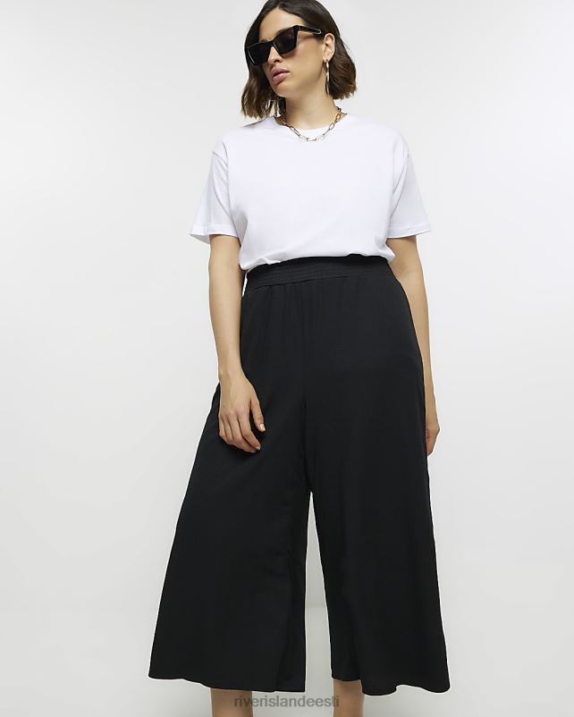 kehakate must naised River Island volditud pihapüksid 44TLL5155