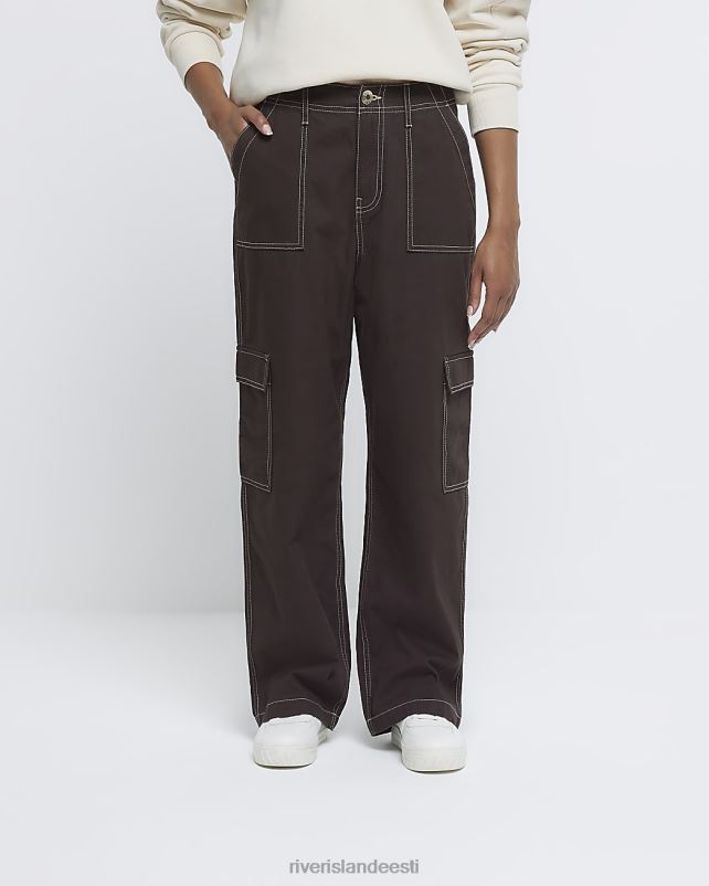 kehakate pruun naised River Island tarbekaubapüksid 44TLL501