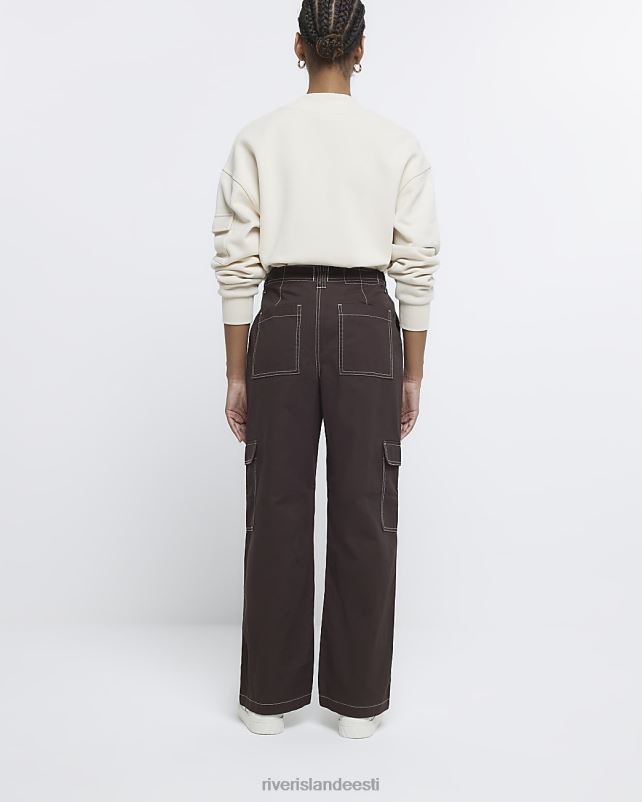 kehakate pruun naised River Island tarbekaubapüksid 44TLL501