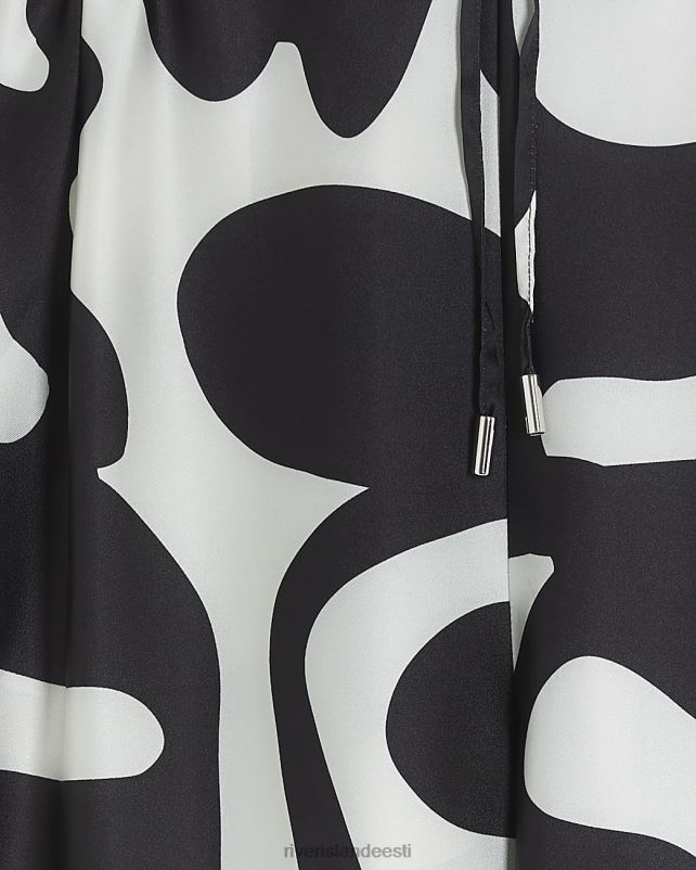 kehakate punane naised River Island äärisega palazzo laia säärega püksid 44TLL3799