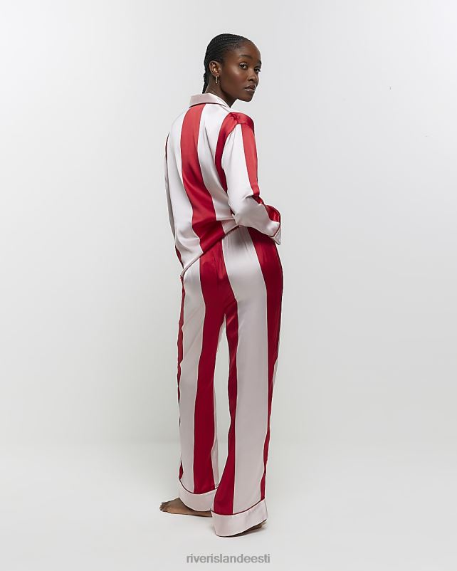 kehakate punane naised River Island satiintriibulised pidžaamapüksid 44TLL3985