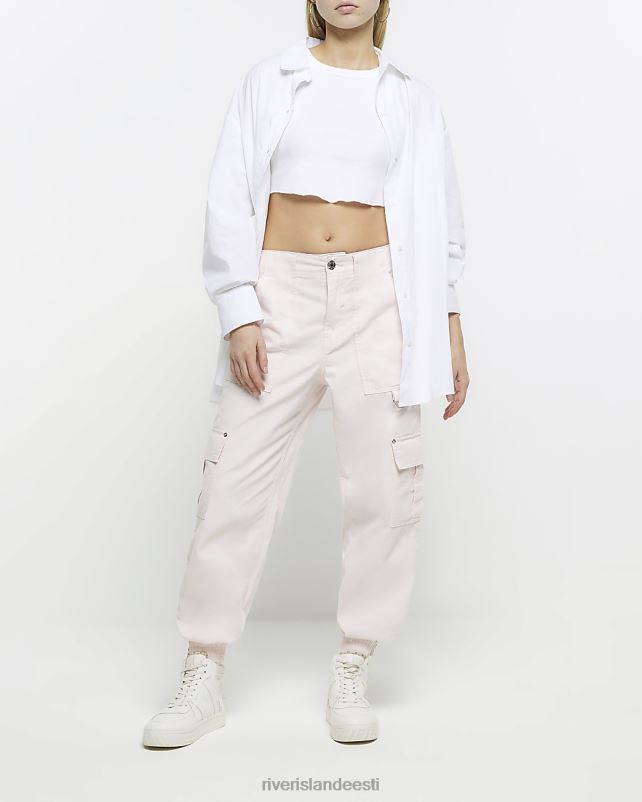 kehakate roosa naised River Island cargo püksid 44TLL1791