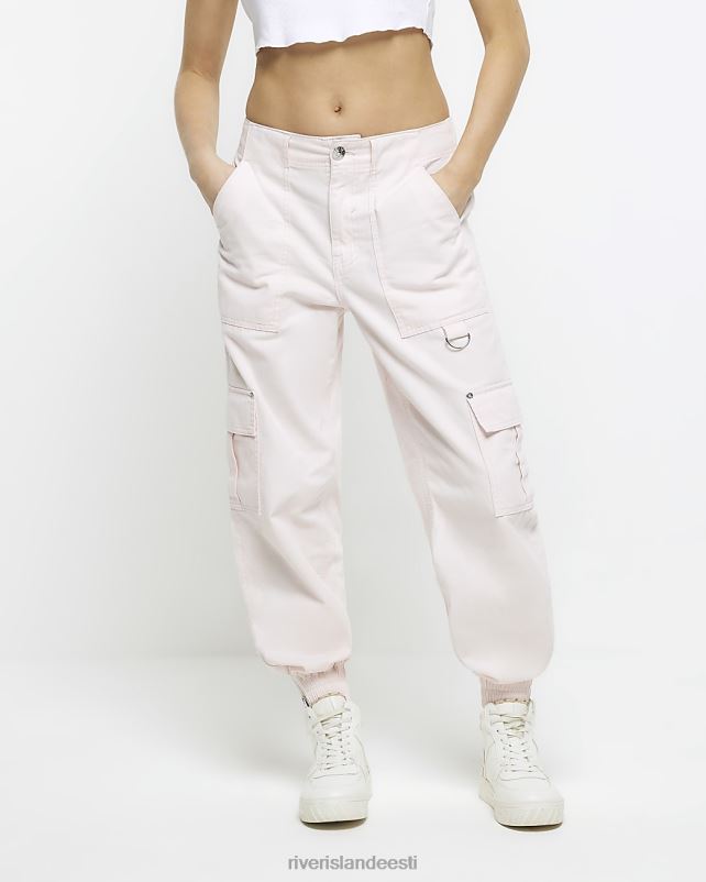 kehakate roosa naised River Island cargo püksid 44TLL1791