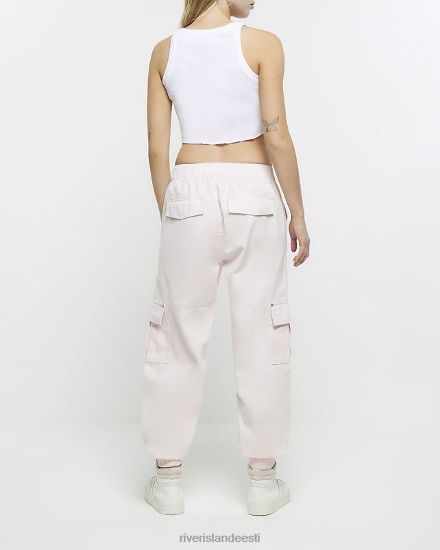 kehakate roosa naised River Island cargo püksid 44TLL1791