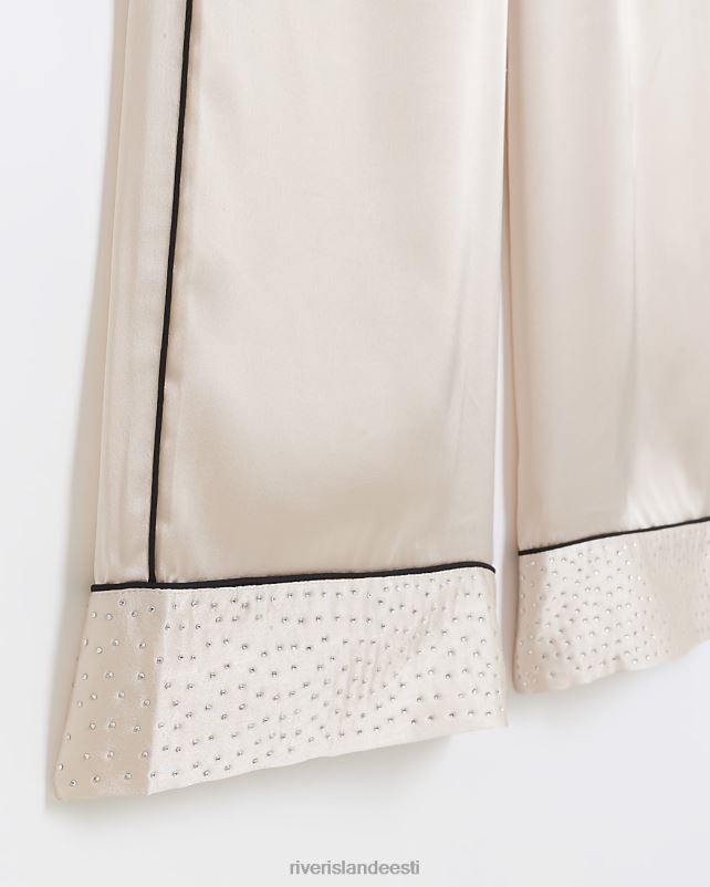 kehakate roosa naised River Island satiinkaunistusega pidžaamapüksid 44TLL4033